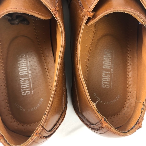 Stacy Adam’s Brogue Wig Tip Cap Toe Men’s 8.5 Leather Shoe 25245 - Picture 5 of 8